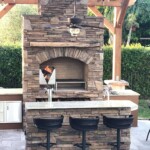 Argentine parrilla with brasero for cooking the traditional Gaucho grill way.
