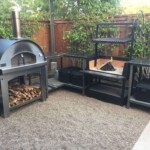 Freestanding Argentina Gaucho grill with V sloped grates
