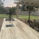 Wood burning Gaucho style parrilla for grilling with wood.