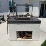 Outdoor charcoal grill for cooking Santa Maria style.