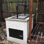 Santa Maria Drop In Frame grill with easy ash cleanout door.
