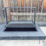 Charcoal or wood grill for cooking barbecue Santa Maria style.